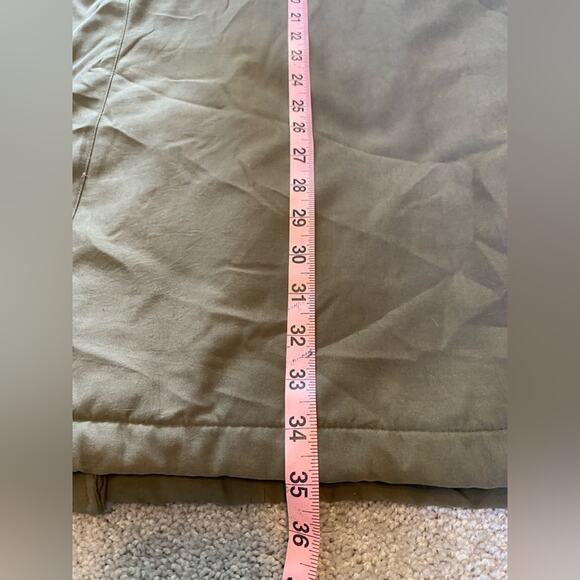 Forecaster of Boston Unisex Medium Olive Army Green Winter Parka Jacket Faux Fur - Picture 7 of 7